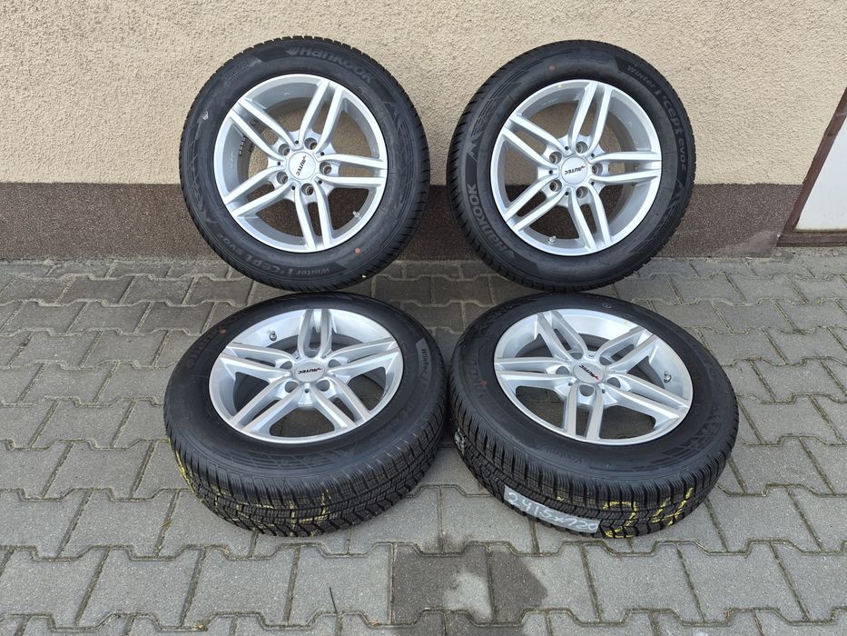 Alufelgi AUTEC 5X120 z oponami zimowymi 205/60 R16 czujniki NOWE LEŻAKI