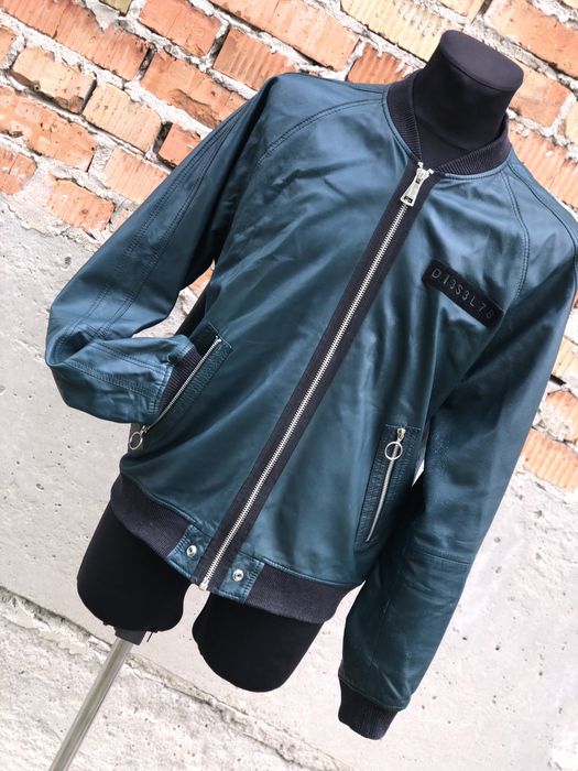 Кожаная  мужская куртка Diesel L-Pins-A Jacket Оригинал Осенняя Винтаж