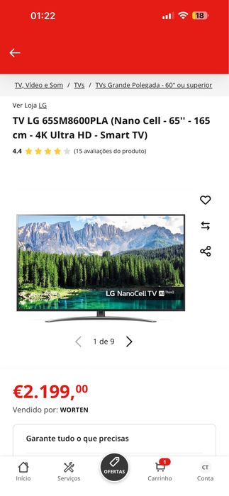 Tv Lg 65 polegadas