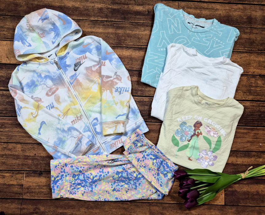 Okazja! Super paka dla dziewczynki! 122-128. Wiosna/lato 70 szt. Tanio