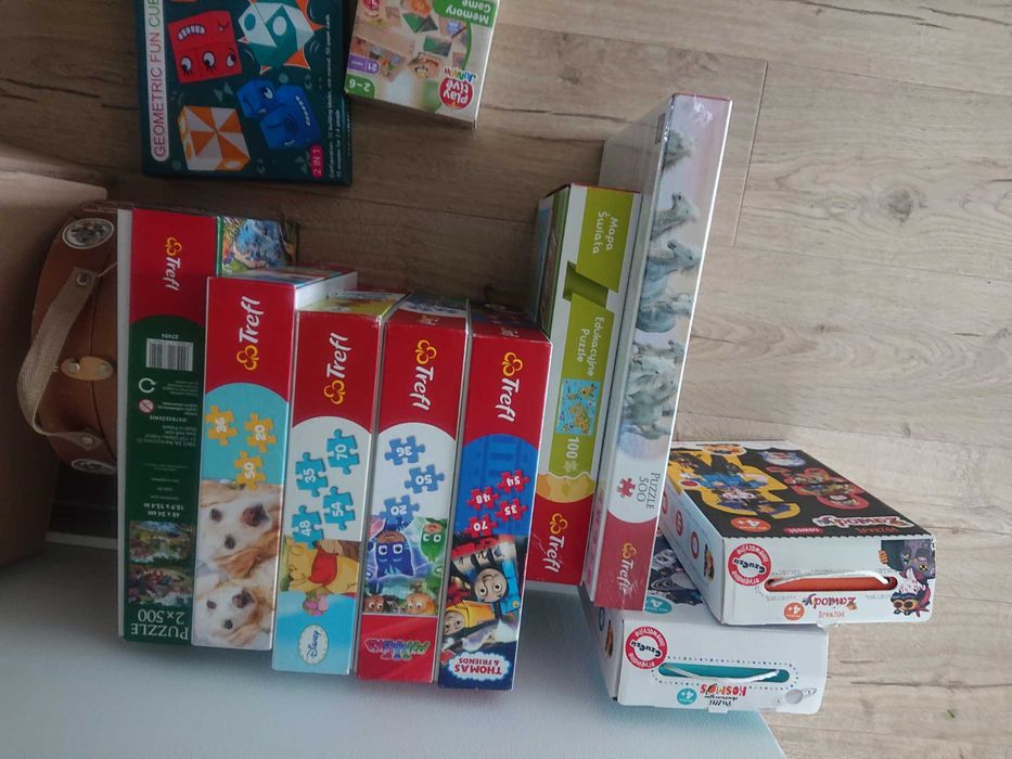 Zestaw puzzli i gier - trefl czuczu, monopoly