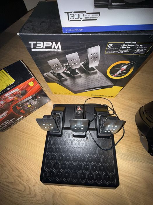 Conjunto Racing Volante, pedais e base