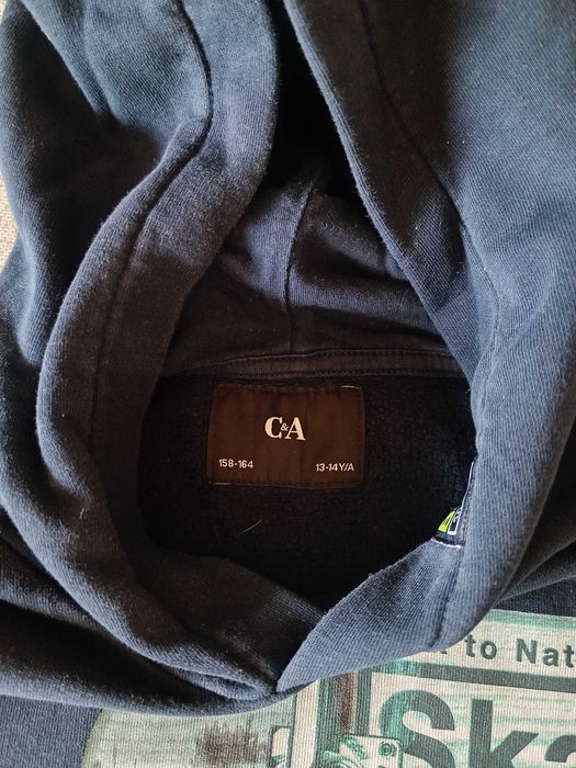 Sweat com capuz C&A, tamanho 158/164cm – 13/14 anos