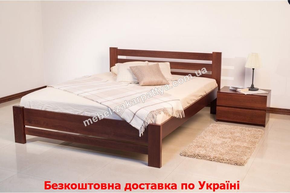 Деревянная кровать двуспальная бук. Ліжко  90.120.140.160.180х200