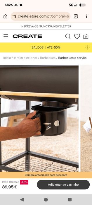 Grelhador/ barbecue Create