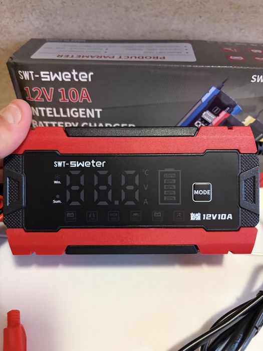 Carregador de baterias Inteligente 12V 10A