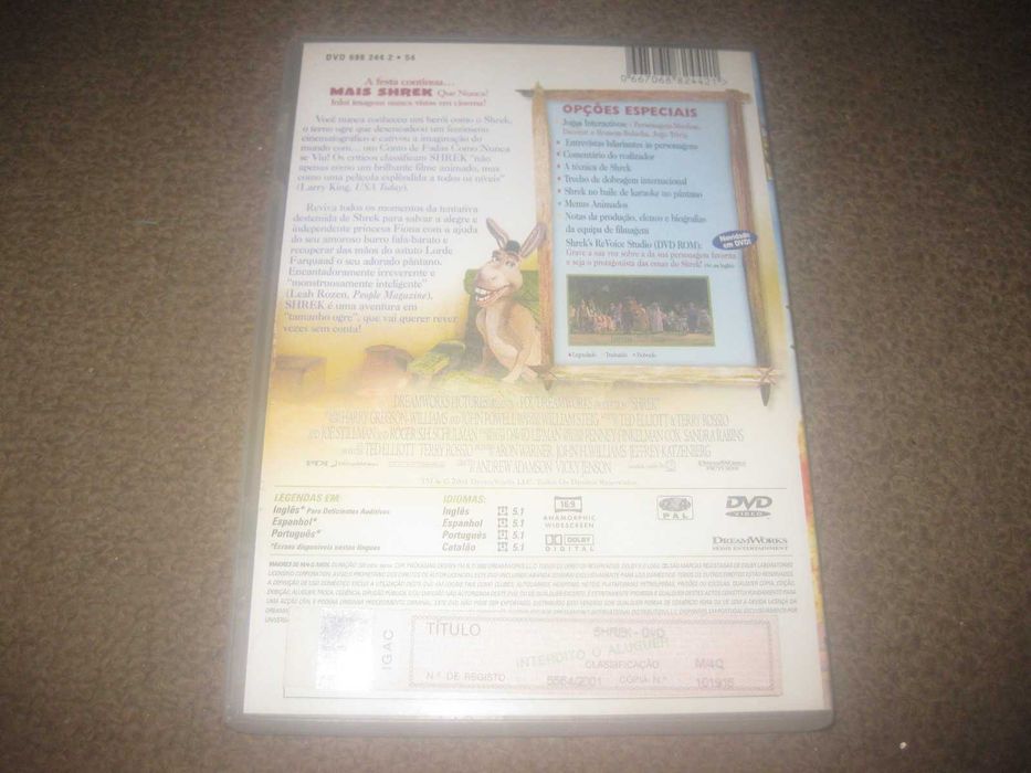 DVD "Shrek" com Eddie Murphy (Voz)