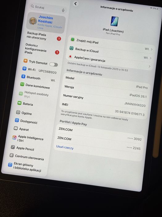 Ipad pro M1 12.9 5gen