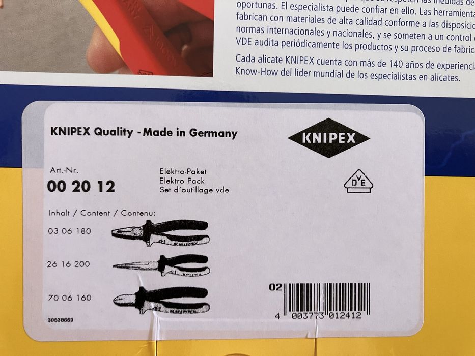Conjunto Alicates VDE knipex