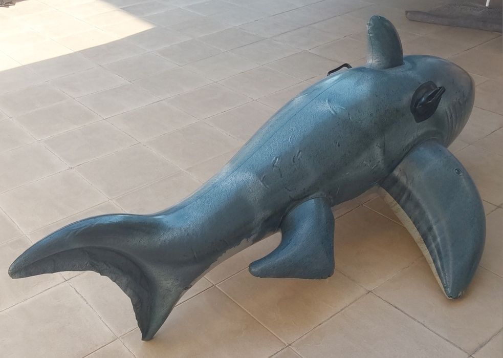 TUBARÃO INSUFLÁVEL , BÓIA BRINQUEDO PARA CRIANÇA.Praia,Piscina,Férias.