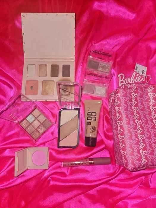 Zestaw 13 szt Rimmel Catrice Maybelline Eveline Niuqi Barbie okulary