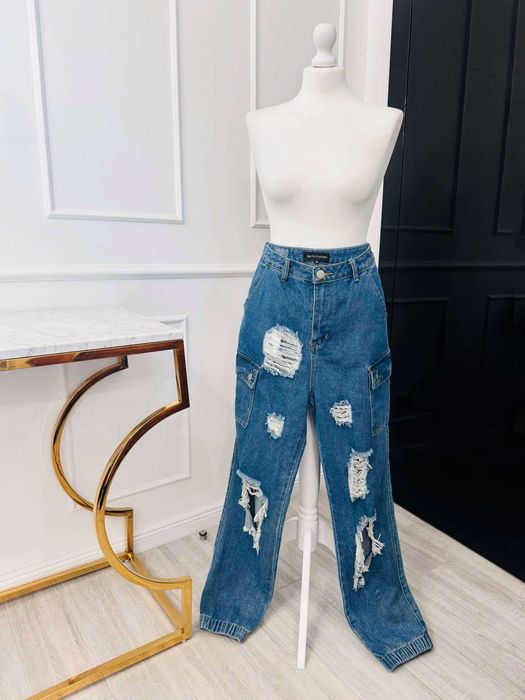 Jeans spodnie baggy hit szkolne spodnie