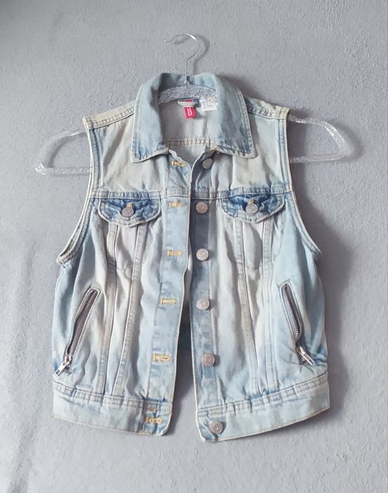 Kamizelka damska jeansowa