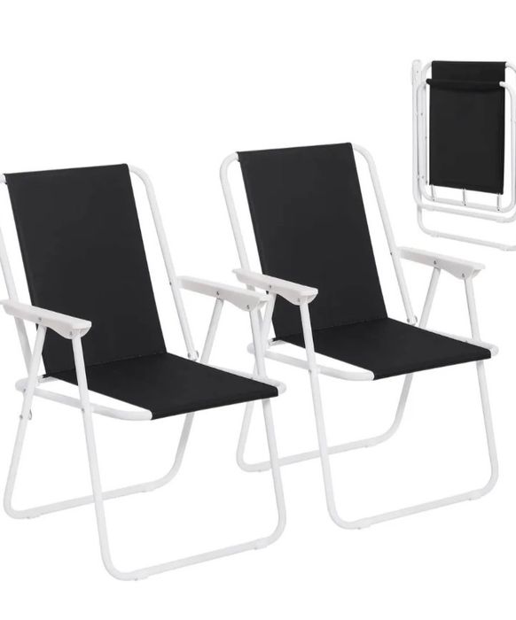 Krzesło kempingowe składane zestaw 2 szt.