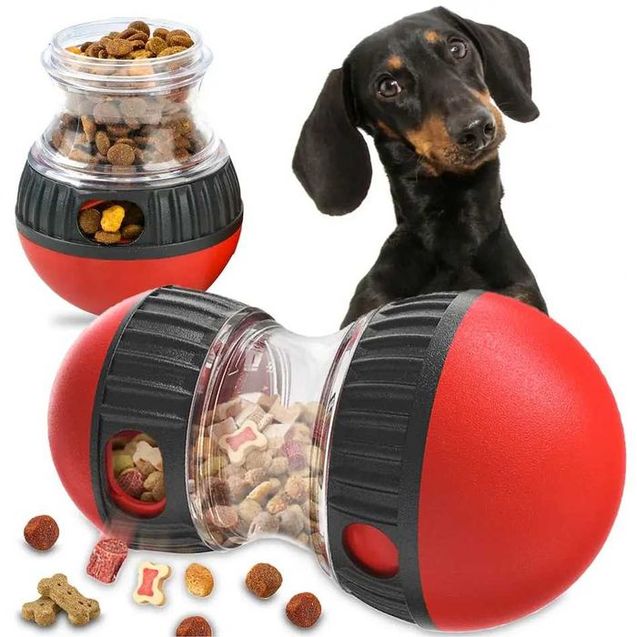 Zabawka dla psa z dozownikiem na jedzenie karmę interaktywna