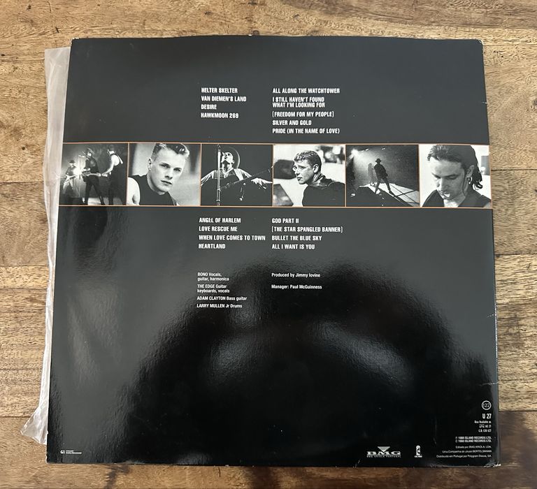 U2 - Rattle and hum Vinil duplo