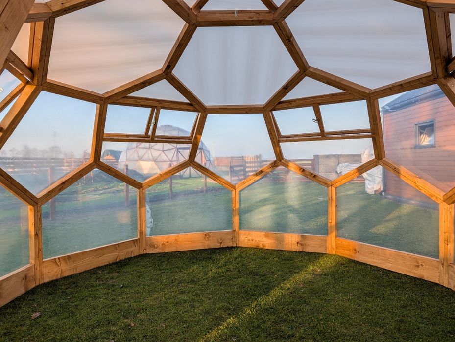 Kopuła szklarnia zadaszenie jacuzzi osłona basenu namiot sferyczny