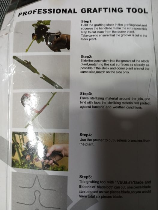 Sekator ogrodowy do szczepienia drzewek