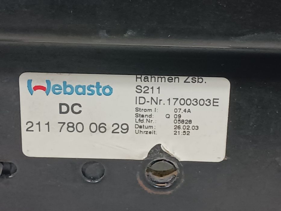 Teto de abrir MERCEDES-BENZ Classe E (W211)