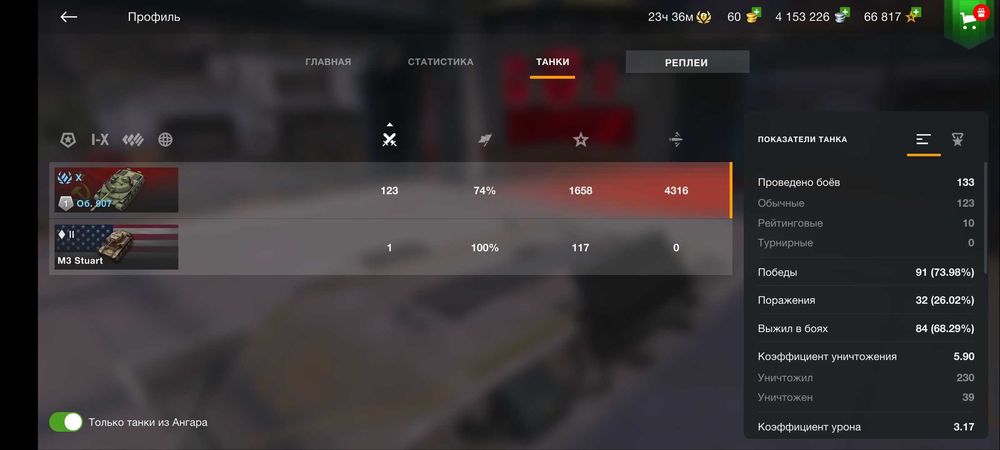 Wot Blitz акаунт продам 75% 4300с/у