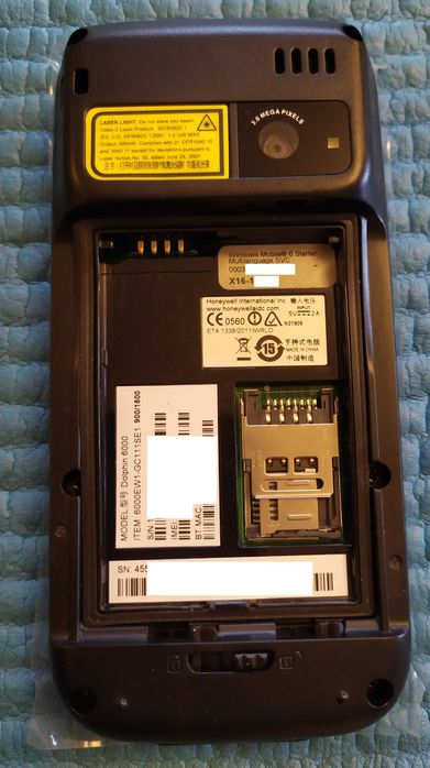 Komputer mobilny z czytnikiem kodów 1D Honeywell Dolphin 6000