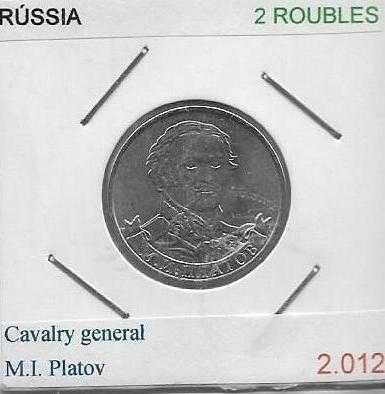 Rússia - - - "Líders Militares e Cidades Heróicas 1812" - - - - Moedas