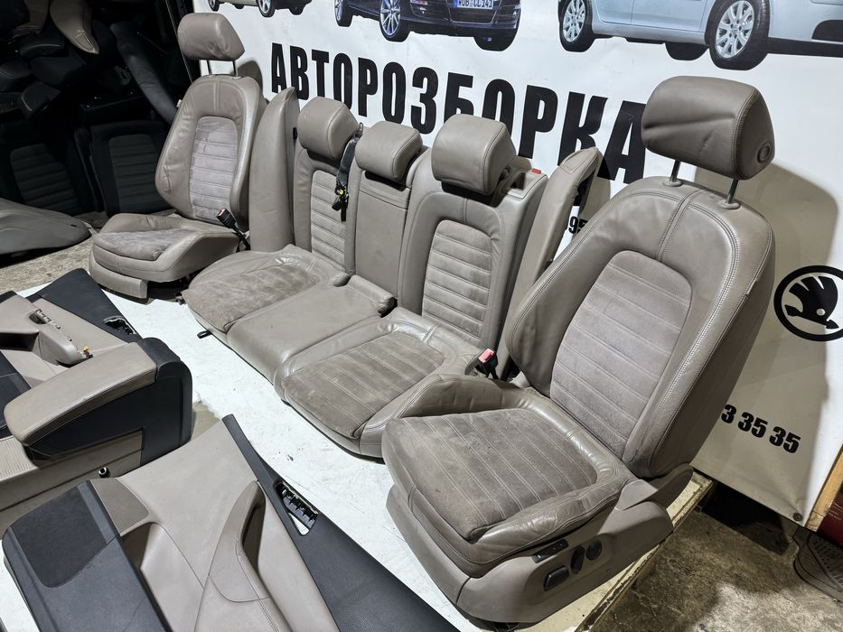 Сидушки електро фул Пассат Б6 алькантара салон сиденья passat b6