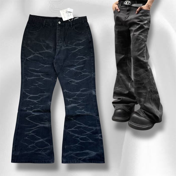 Flared black washed jeans opium джинcы клеш опиум sk8 y2k архив кльош