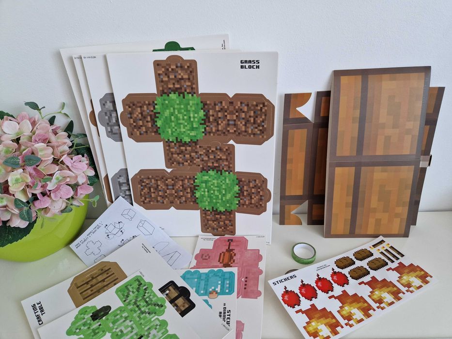 Zestaw Minecraft Papercraft