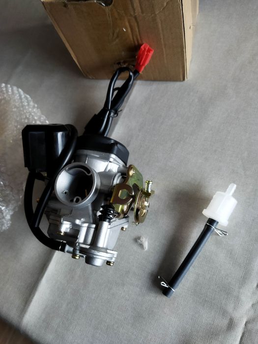 Carburador scooter acelera 50cc 125cc gy6,sym,chinesa+ tampa motor TDI