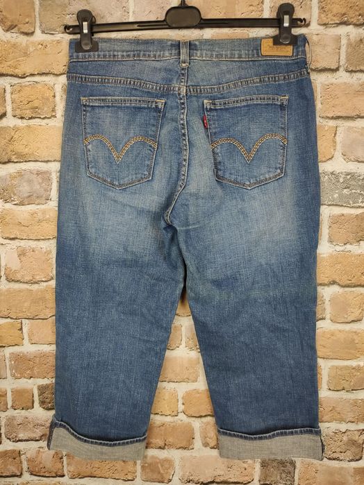 Levi's jeansowe spodnie 3/4 515 capri rozm 36/38