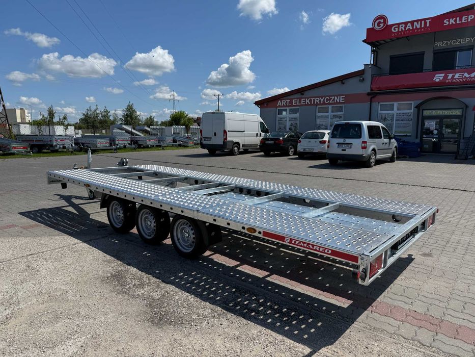 Laweta trzyosiowa 553x211 TEMARED CAR DECK 5521 S DMC:3.5T NOWY MODEL!