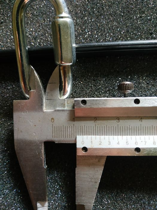 Карабін стальний овал 6мм,рапід.