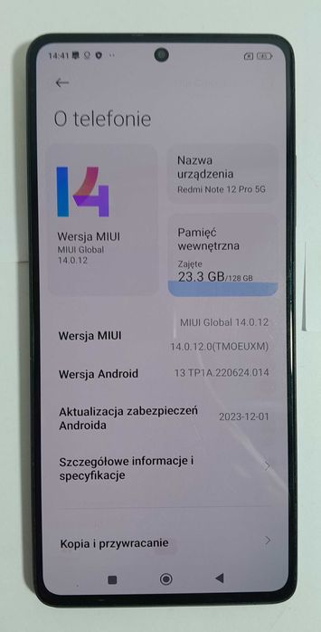 Telefon Redmi note 12 PRO 5G