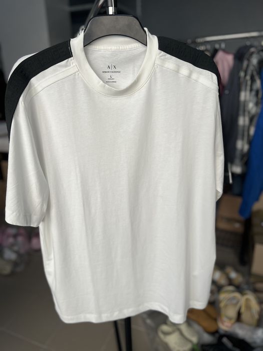 Футболка чоловіча Armani Exchange Logo Tape Tee Oversize | Оригінал (L; 2XL)