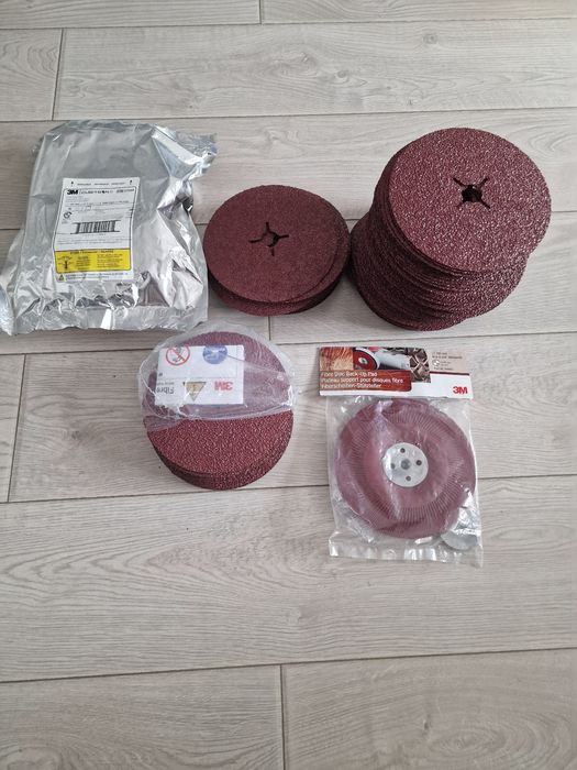Dyski fibrowe 3M 180mm plus podkladka