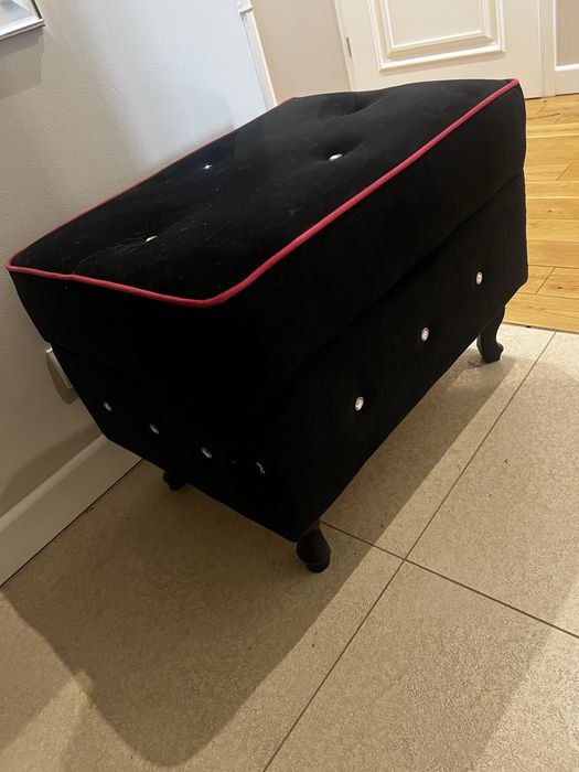 Pufa glamour z schowkiem