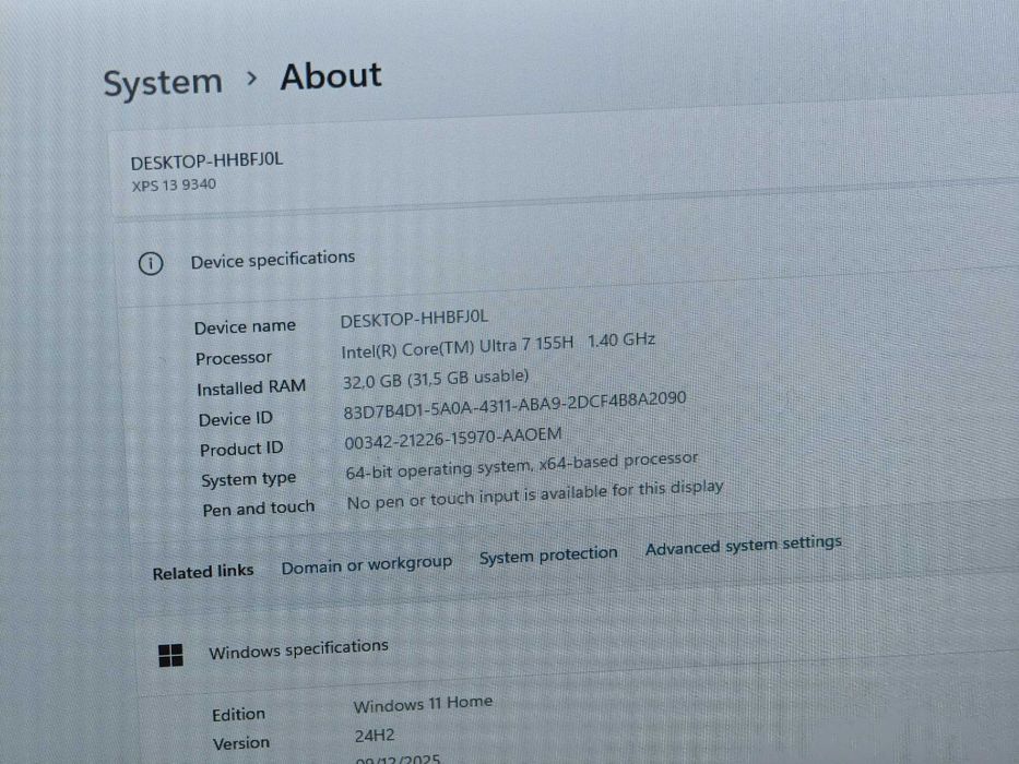 Dell XPS 9340 (Core Ultra 7 155H, 32GB RAM, 512GB SSD)