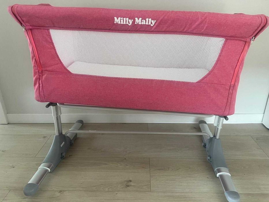 Łóżeczko Milly Mally 3 w 1 z funkcją dostawki i funkcją kołyski. STAN IDEALNY.