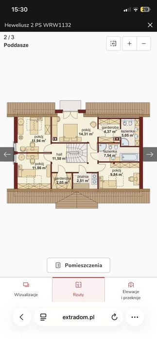 Działka budowlana z PnB/ Dom Heweliusz 2 PS/ 25x60/ 1506 m2
