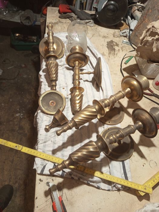 Kinkiet mosiężny  ,4 sztuki