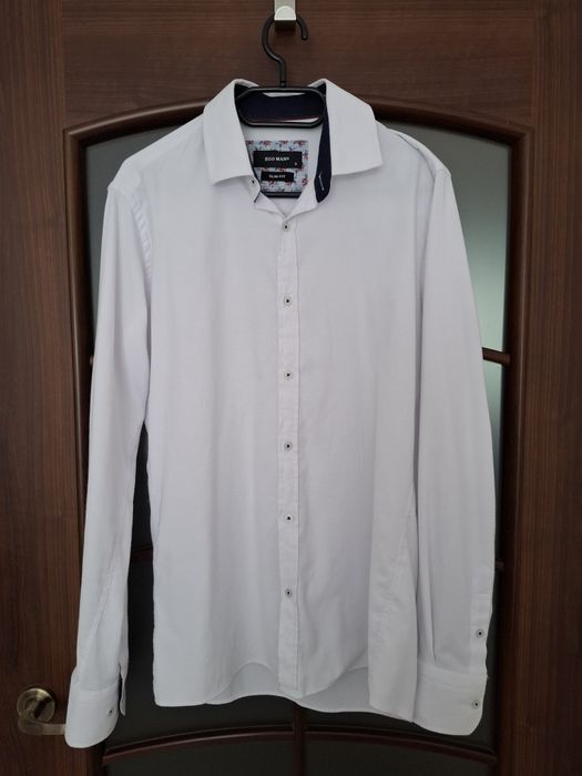 Biała koszula chlopięca / męska Slim fit, rozmiar S,  jak nowa