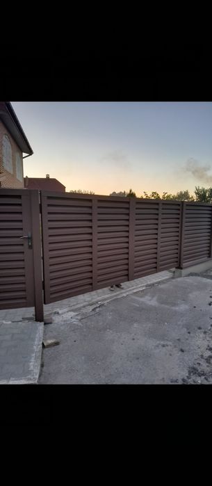 Ворота паркан забор ворота гармошка під ключ жалюзі ранчо Турійськ