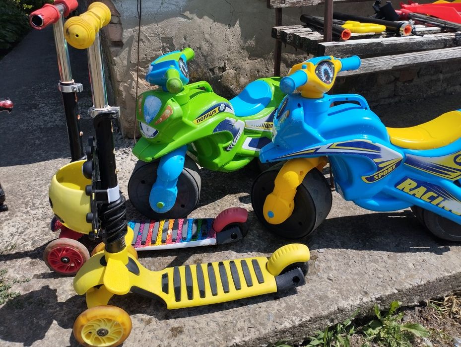 Самокати,мотобіги,велобіг,толкар