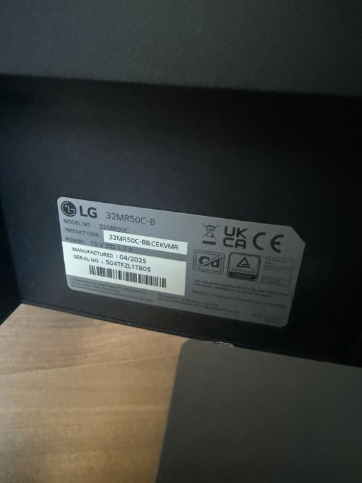 LG 32’ monitor zakrzywiony