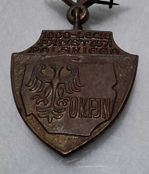 Odznaka 1000-lecie Państwa Polskiego, OKFJN, 22,5mm (Kolekcje]