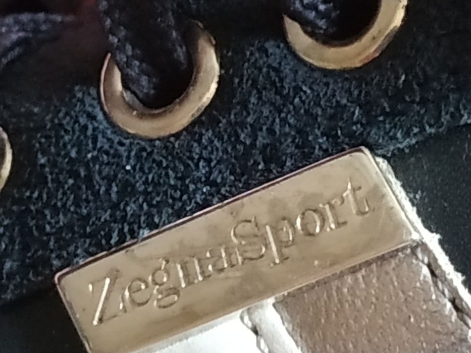 Zegna кроссовки кожаные
