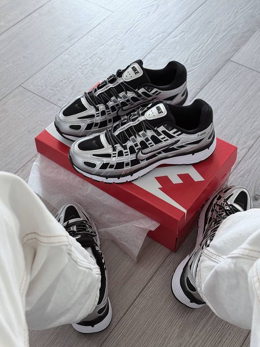 Кросівки Nike P-6000 Metallic/Black premium | Кроссовки Найк чоловічі жіночі