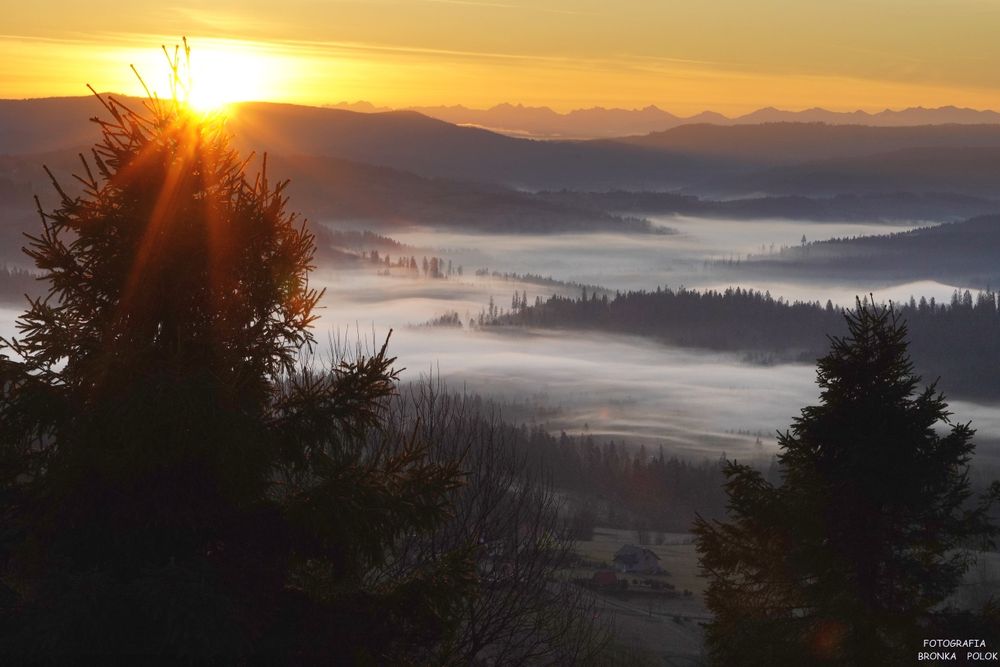 Domek Widokowy Tyniok w górach wynajem Koniaków Istebna Tatry Beskidy
