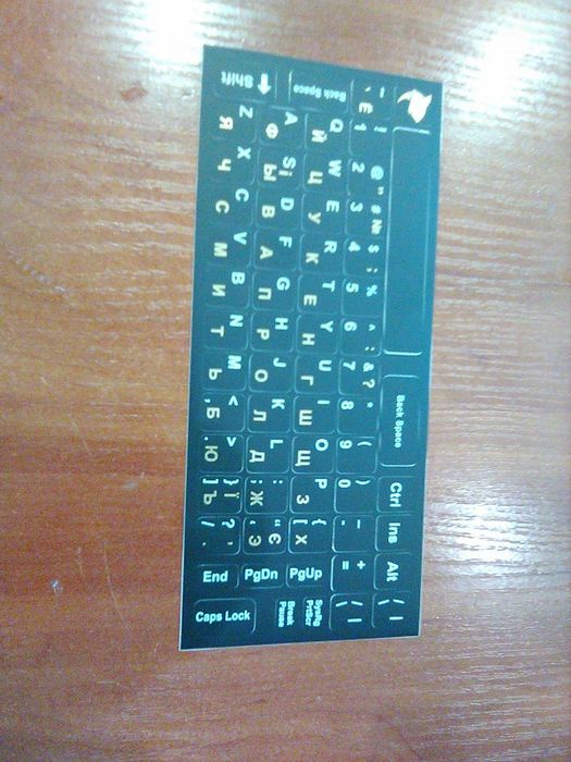 наклейка на клавиатуру ноутбука деколь